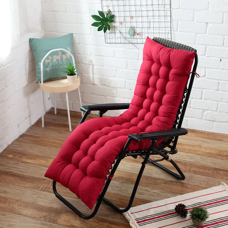 Coussin de chaise unie pour chaise longue, chaise de jardin extérieur, matelassé toutes tailles