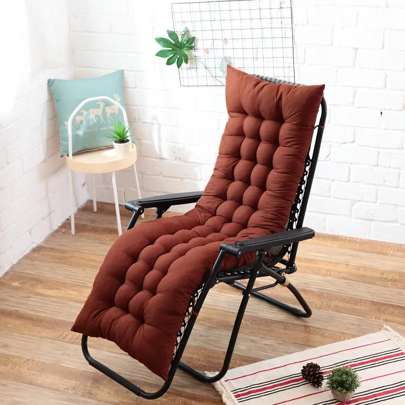 Coussin de chaise unie pour chaise longue, chaise de jardin extérieur, matelassé toutes tailles