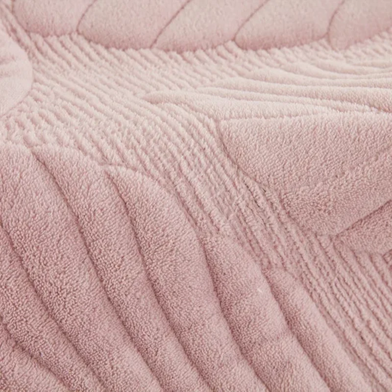 Housse pour fauteuil relax en velours matelassé antidérapante texture hibiscus