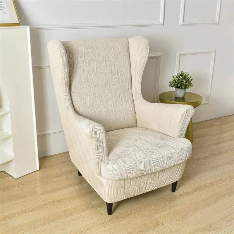 Housse pour fauteuil IKEA Strandmon texture ondulée