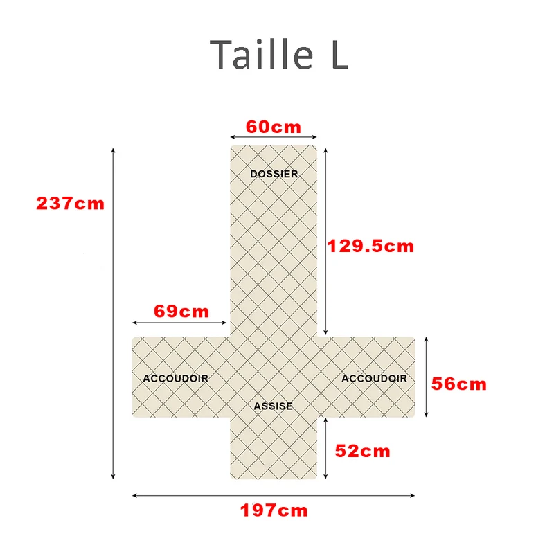 housse de protection imperméable et anti griffe pour fauteuil relax