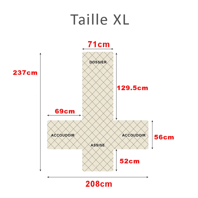 housse de protection imperméable et anti griffe pour fauteuil relax