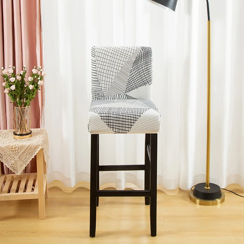 Housse pour tabouret de bar extensible en lycra - 34 Motifs