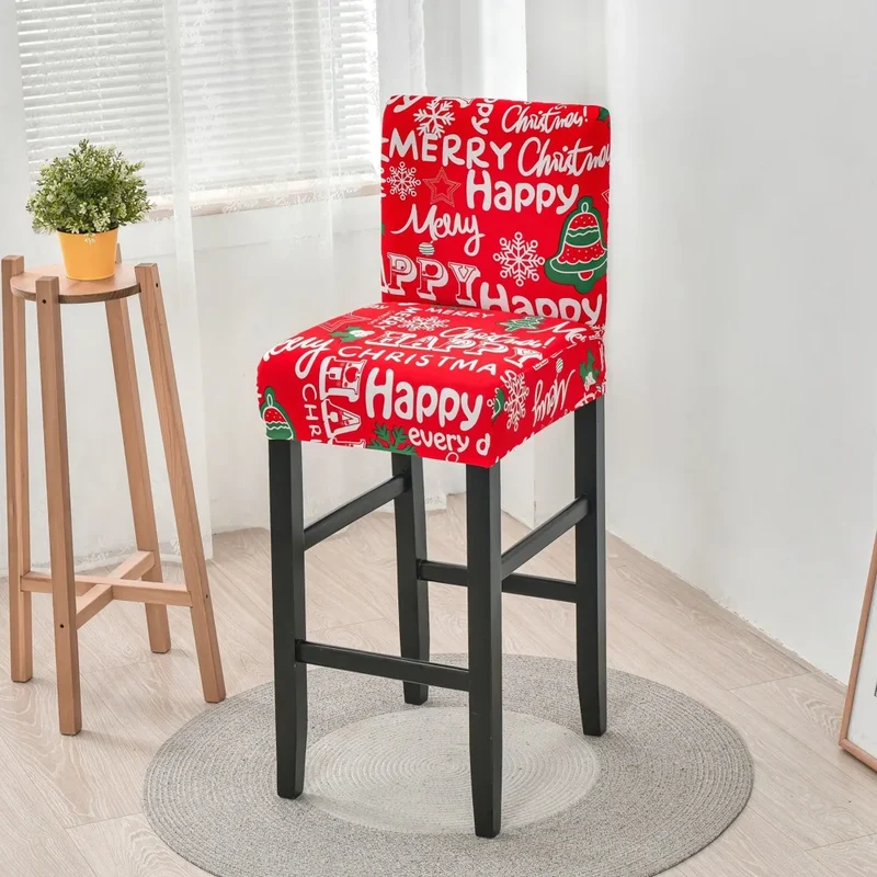 Housse pour tabouret de bar extensible en lycra - 34 Motifs