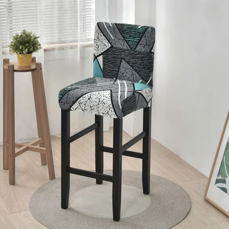 Housse pour tabouret de bar extensible en lycra - 34 Motifs