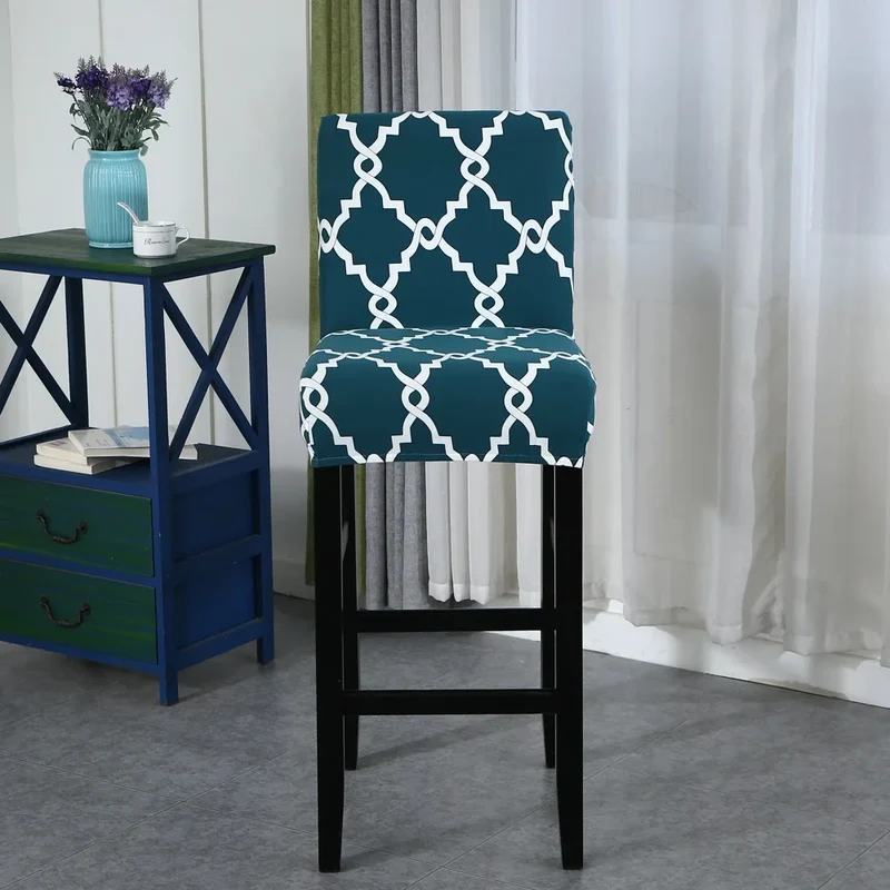 Housse pour tabouret de bar extensible en lycra - 34 Motifs