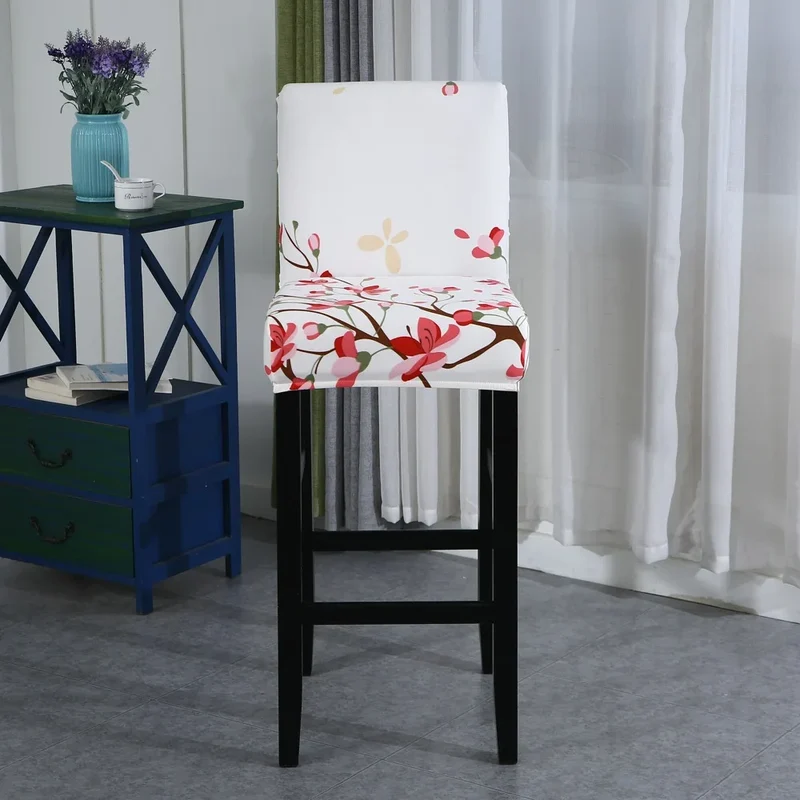 Housse pour tabouret de bar extensible en lycra - 34 Motifs