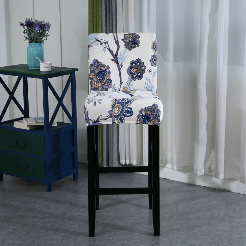 Housse pour tabouret de bar extensible en lycra - 34 Motifs