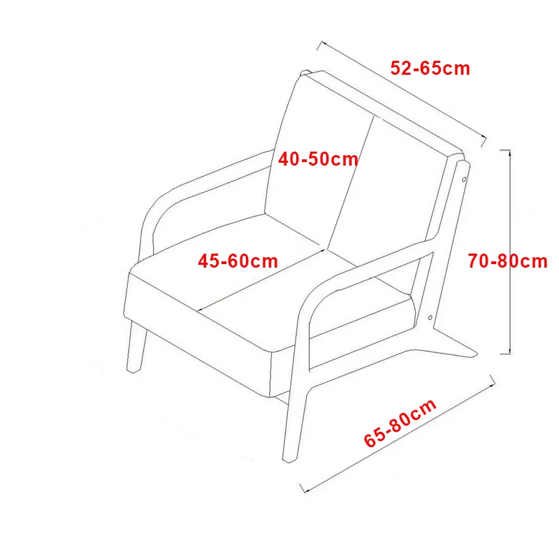 Housse de fauteuil scandinave style IKEA EKENÄSET texture losange imperméable