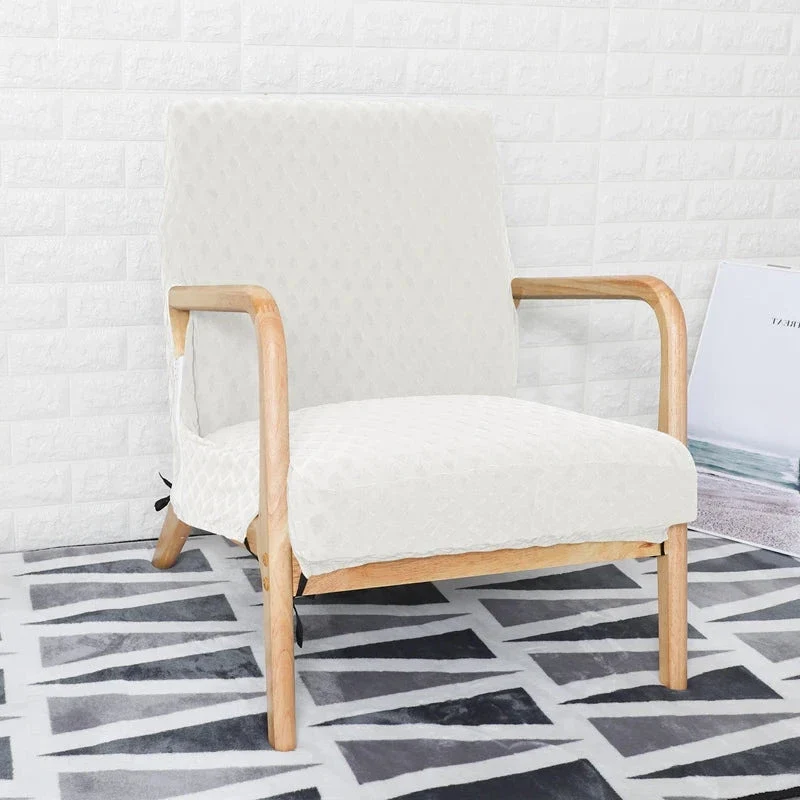 Housse de fauteuil scandinave style IKEA EKENÄSET texture losange imperméable