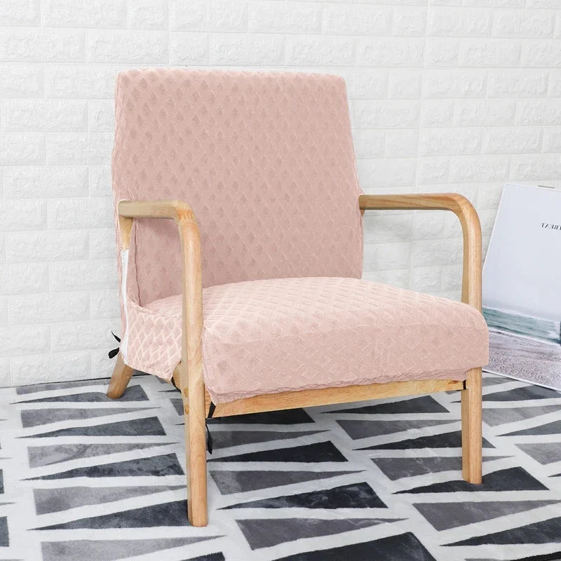 Housse de fauteuil scandinave style IKEA EKENÄSET texture losange imperméable