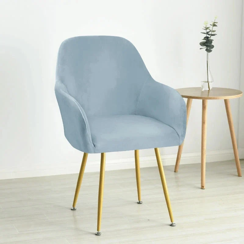 Housse pour fauteuil arnold maisons du monde grand dossier large pur velours