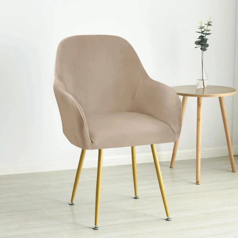 Housse pour fauteuil arnold maisons du monde grand dossier large pur velours