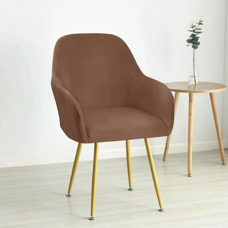 Housse pour fauteuil arnold maisons du monde grand dossier large pur velours