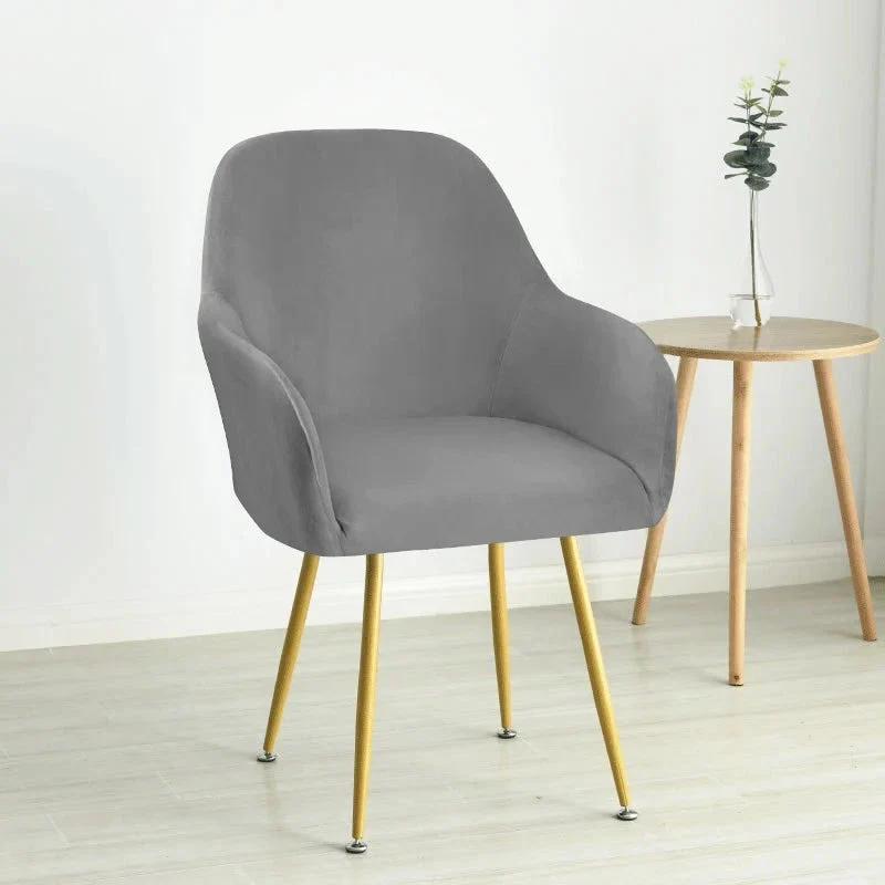 Housse pour fauteuil arnold maisons du monde grand dossier large pur velours