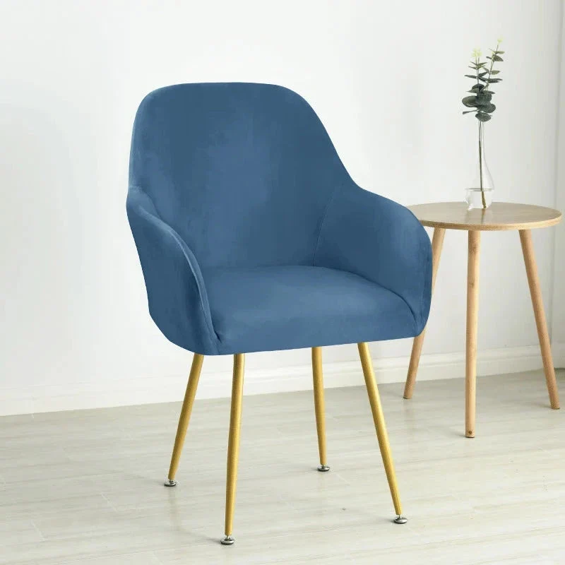 Housse pour fauteuil arnold maisons du monde grand dossier large pur velours