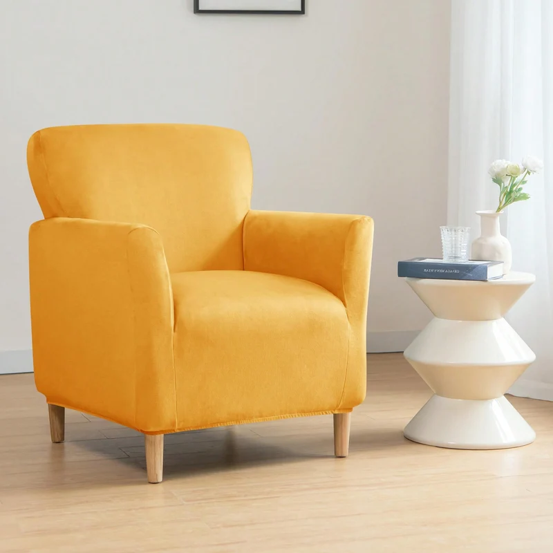 Housse pour fauteuil club extensible pur velours