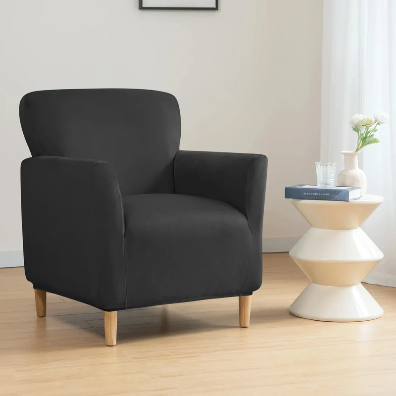 Housse pour fauteuil club extensible pur velours