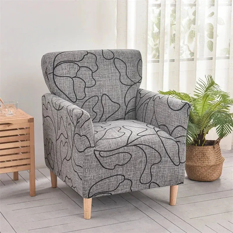 Housse pour fauteuil club extensible en lycra 11 motifs