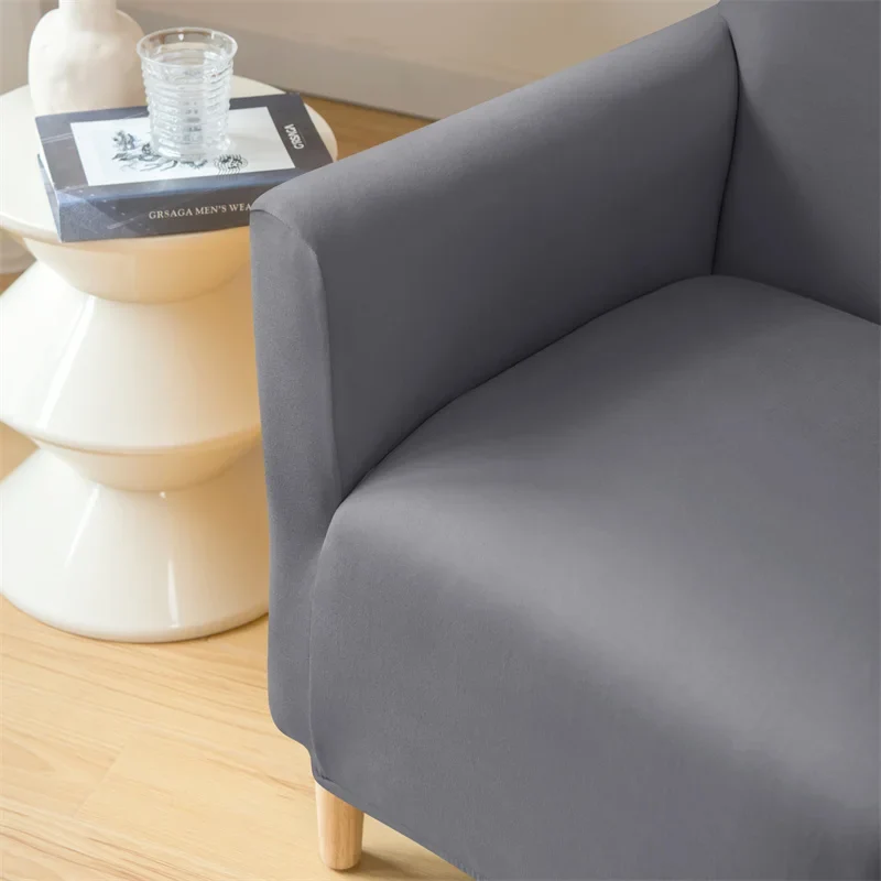 Housse pour fauteuil club extensible en lycra imperméable couleurs unies