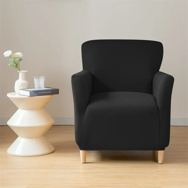 Housse pour fauteuil club extensible en lycra imperméable couleurs unies