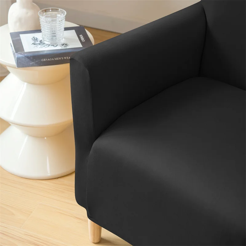 Housse pour fauteuil club extensible en lycra imperméable couleurs unies
