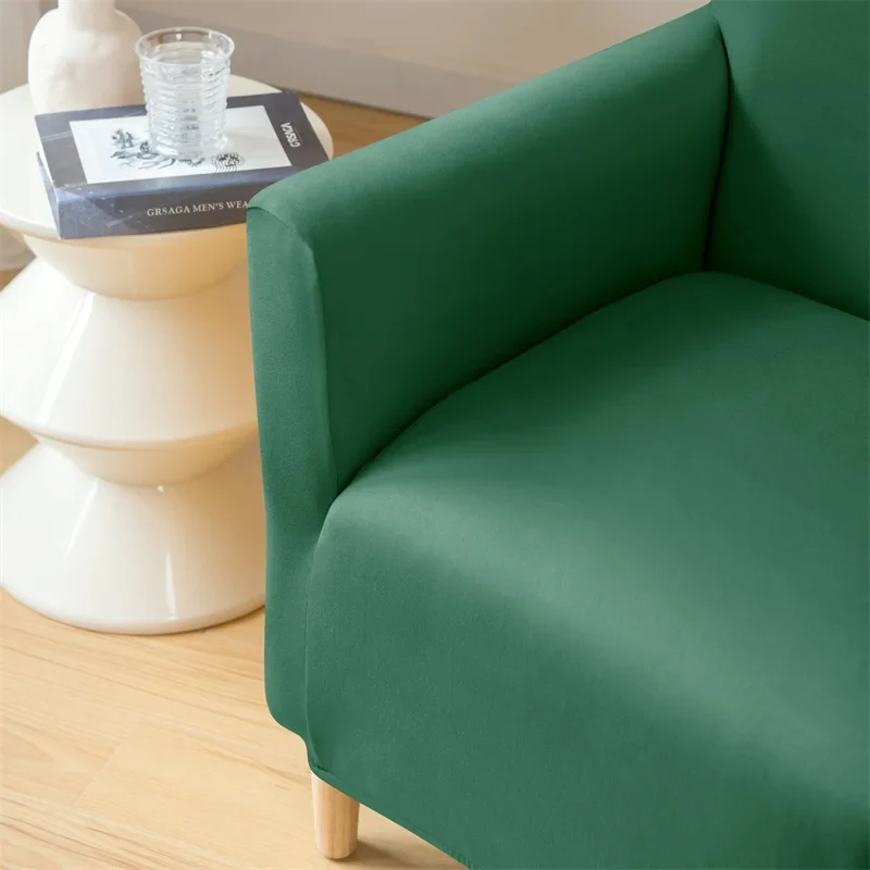 Housse pour fauteuil club extensible en lycra imperméable couleurs unies