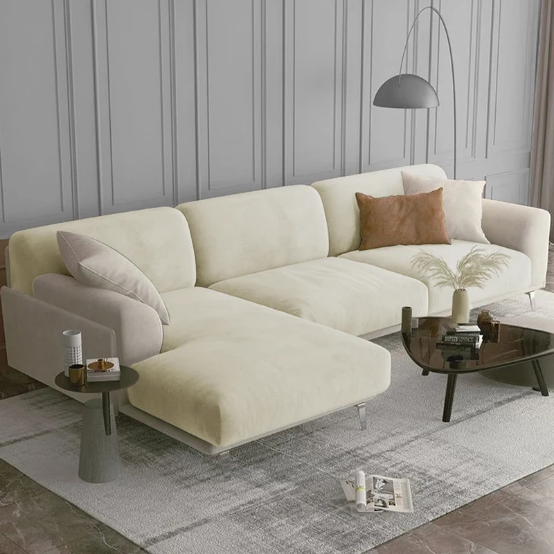 Housse de coussin de canapé extensible pur velours couleurs sobres