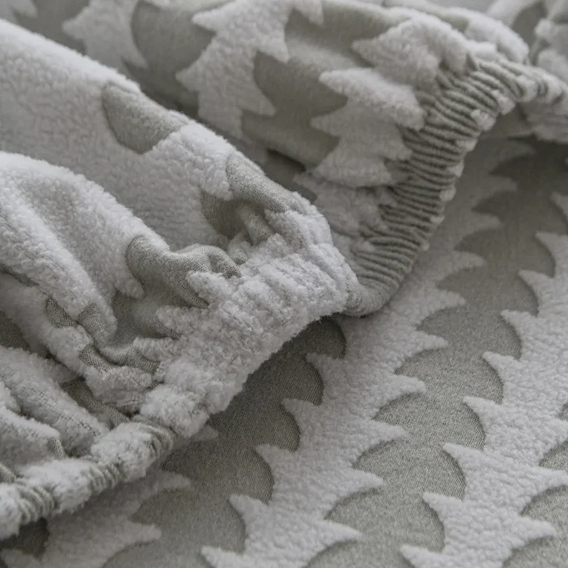 Housse de coussin de canapé renforcée texture laineuse qualité prémium