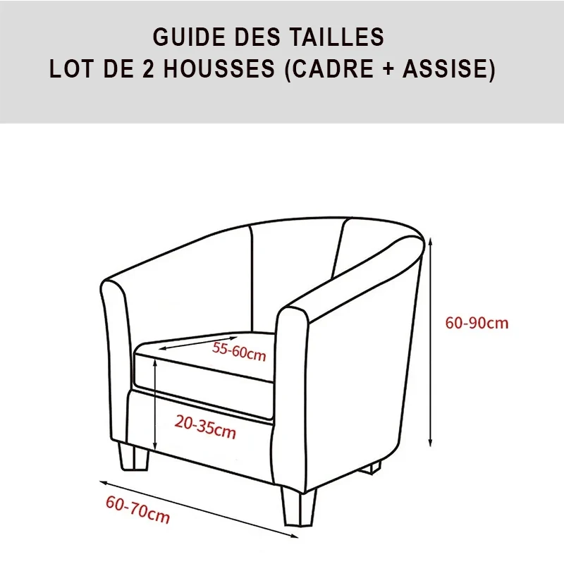 Housses pour fauteuil IKEA TULLSTA texture feuille d'hibiscus