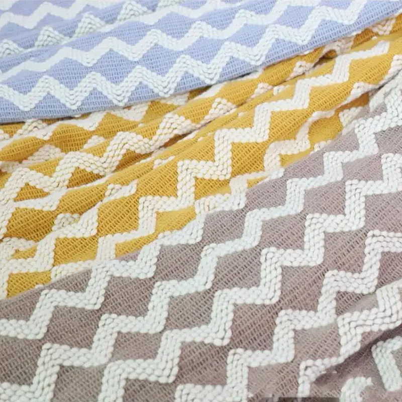 Plaid Jaune à Franges
