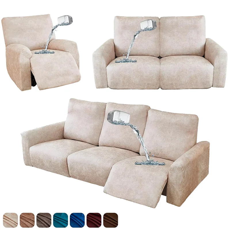 Housse de Fauteuil Relax En Similicuir Ivoire