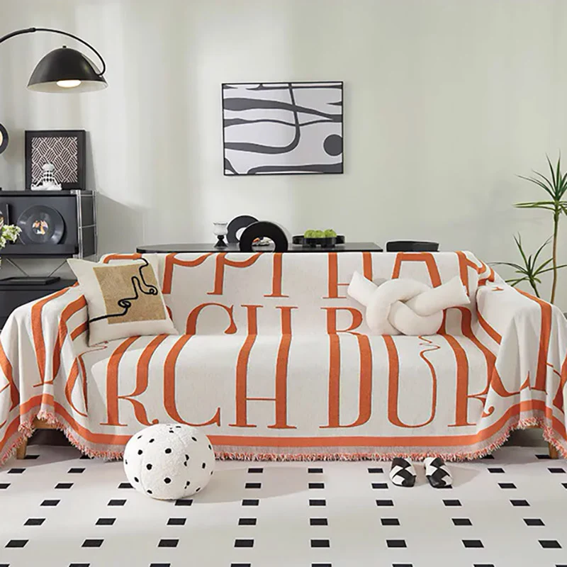 Jeté De Canapé Nubéa Orange