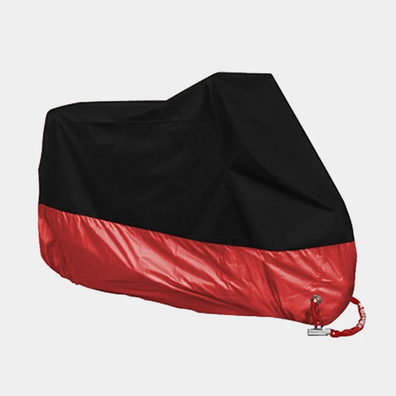 Housse Pour Moto Moktra Noir et Rouge