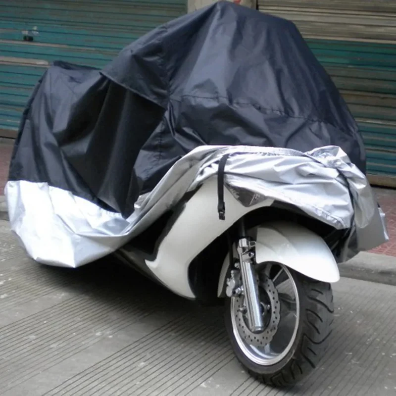 Housse Pour Moto Moktra Noir et Bleu