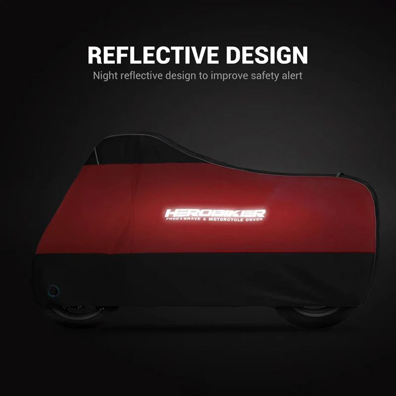 Housse Moto Extérieure Armotex Noir Et Rouge