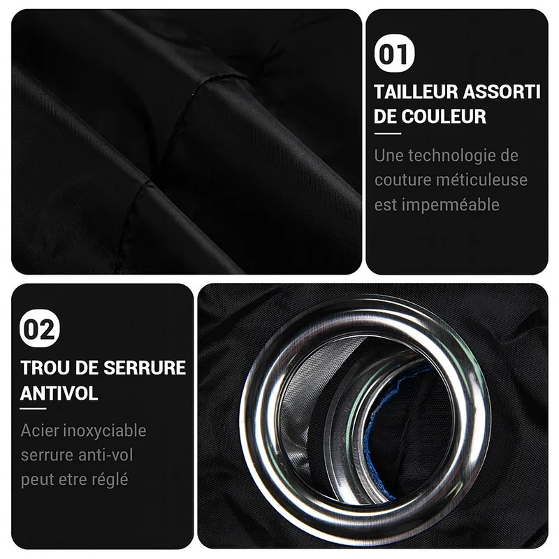 Housse Moto Extérieure Armotex Noir Et Rouge