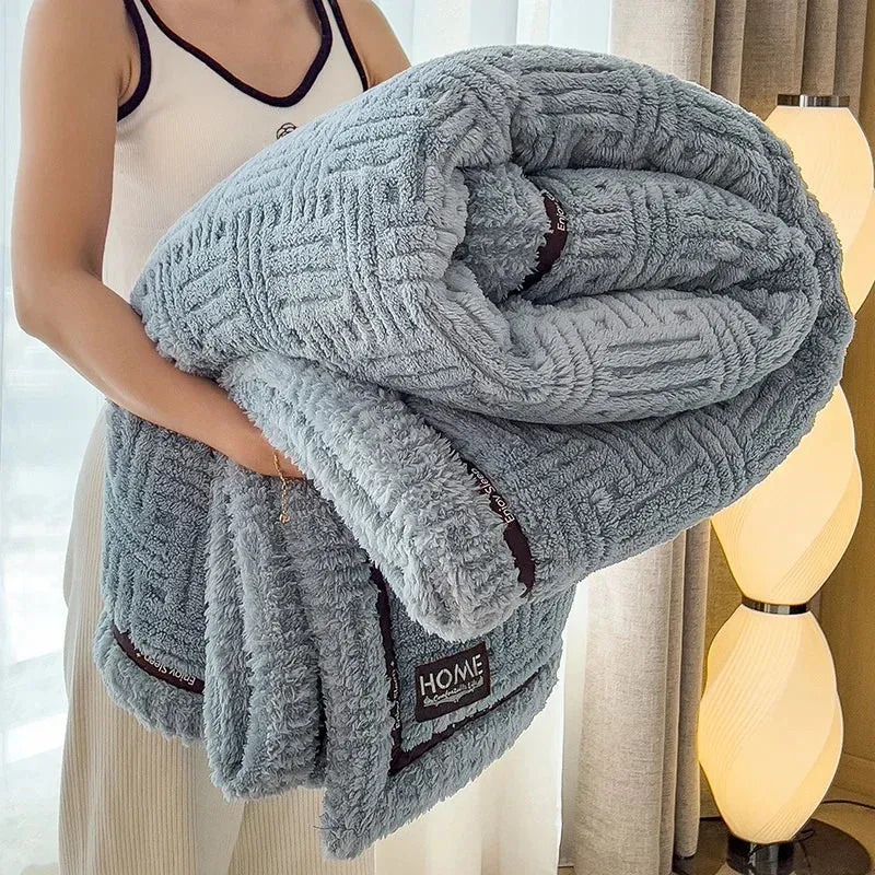 Plaid Polaire Pour Canapé Gris