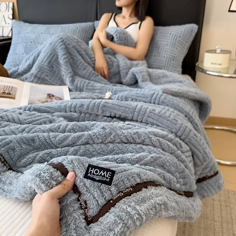 Plaid Polaire Pour Canapé Gris