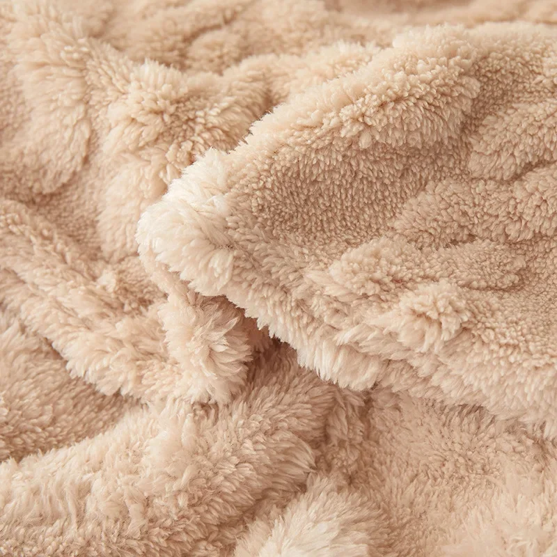 Plaid Canapé Polaire Camel