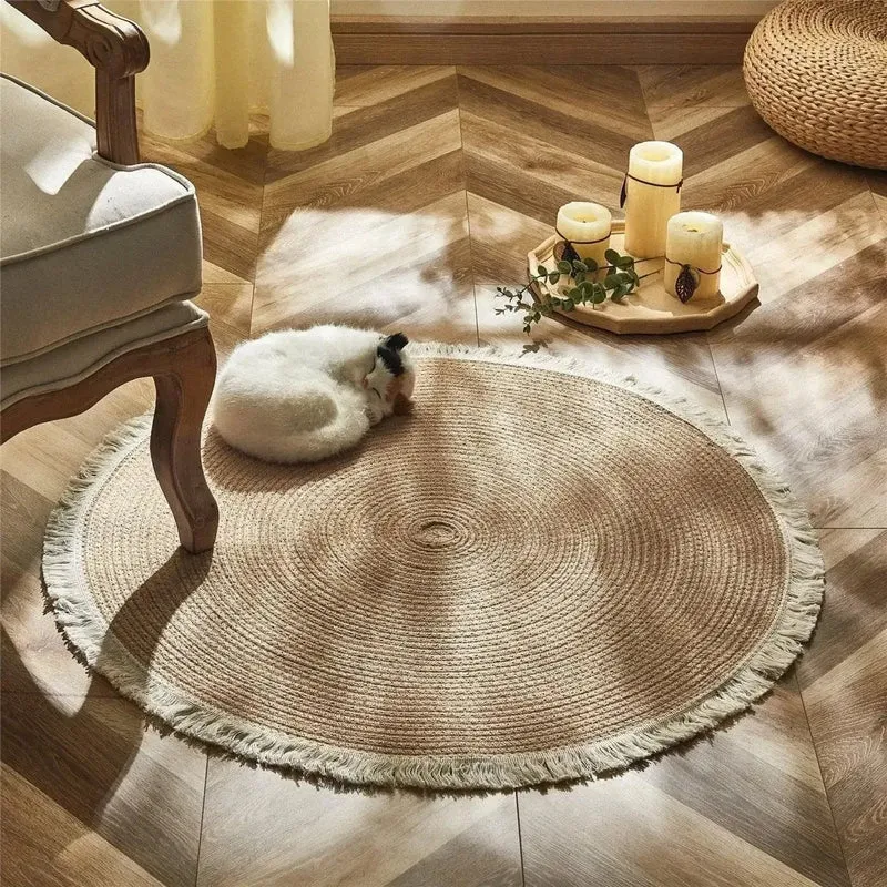 Tapis Rond Design Bohème