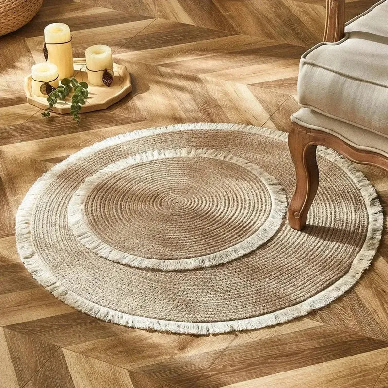 Tapis Rond Design Bohème