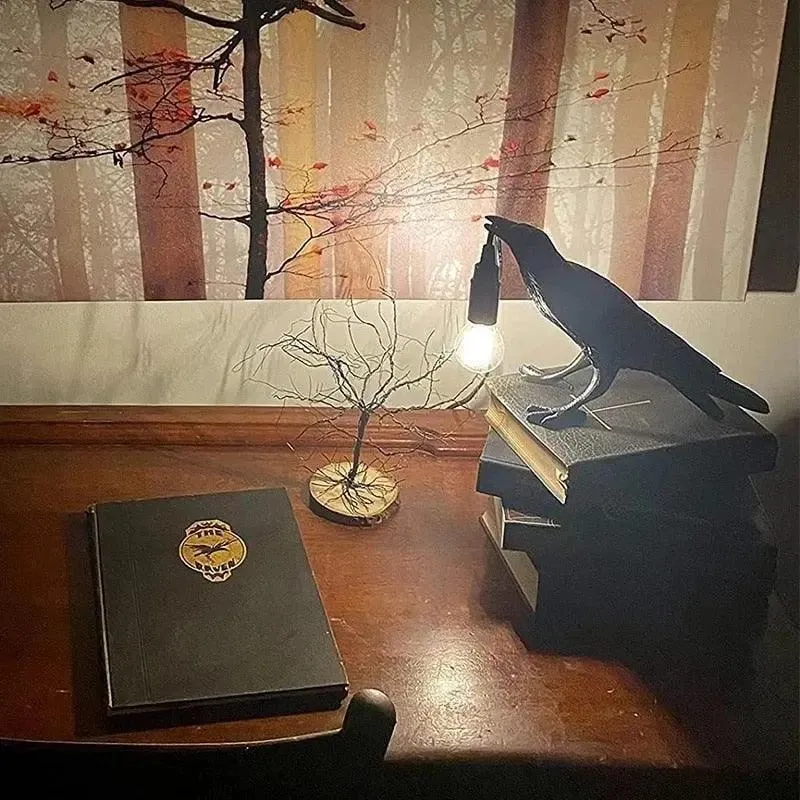 Lampe Design Corbeau