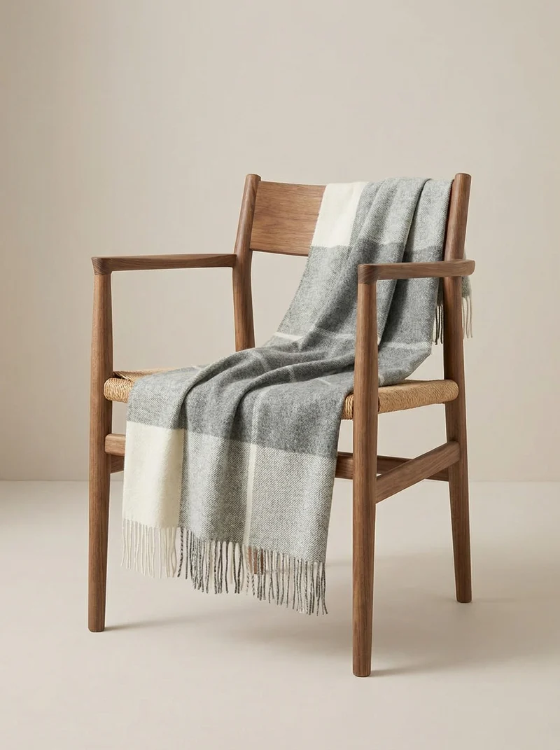 Plaid en Laine de Mérinos