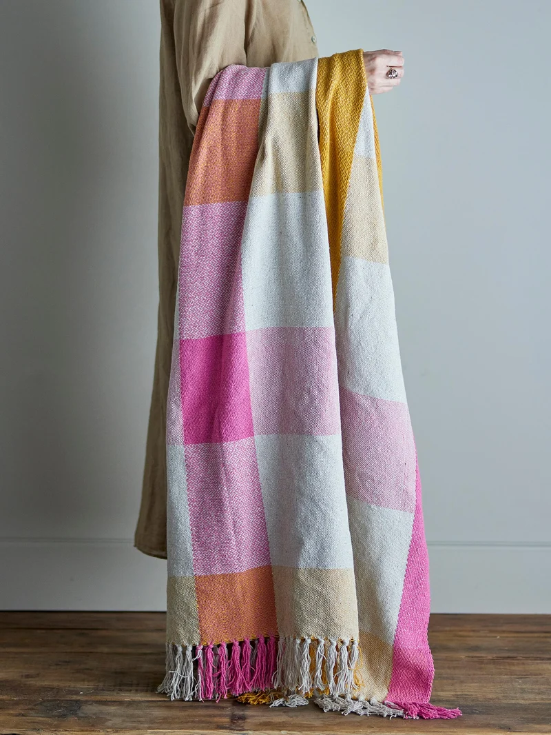Hadley plaid i genanvendt bomuld, ternet – Creative Collection