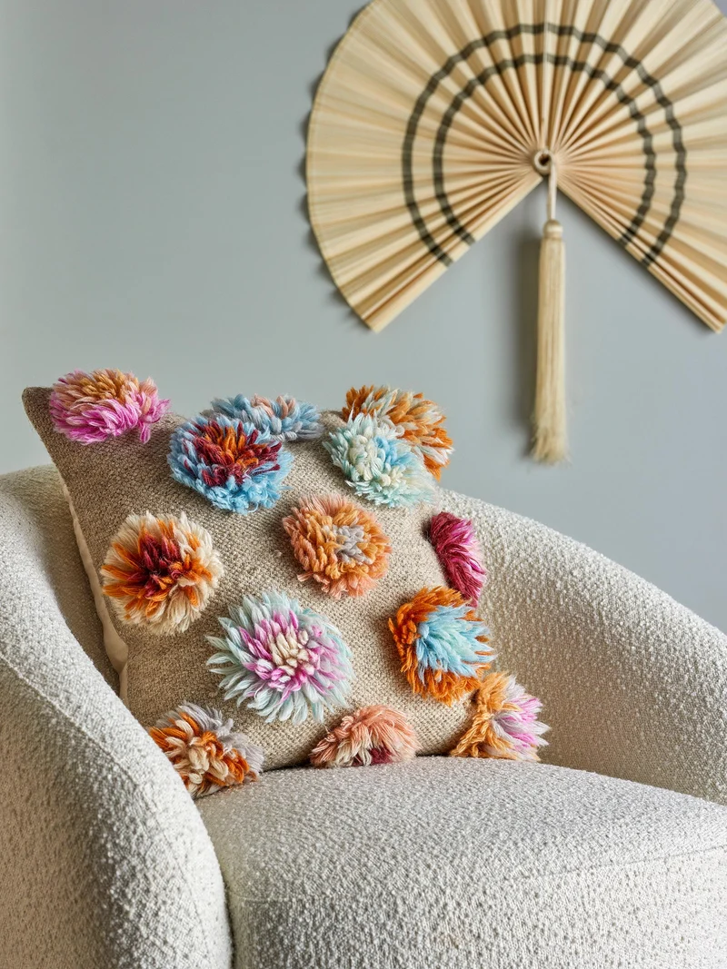 Somma blomster pude i uld – Bloomingville