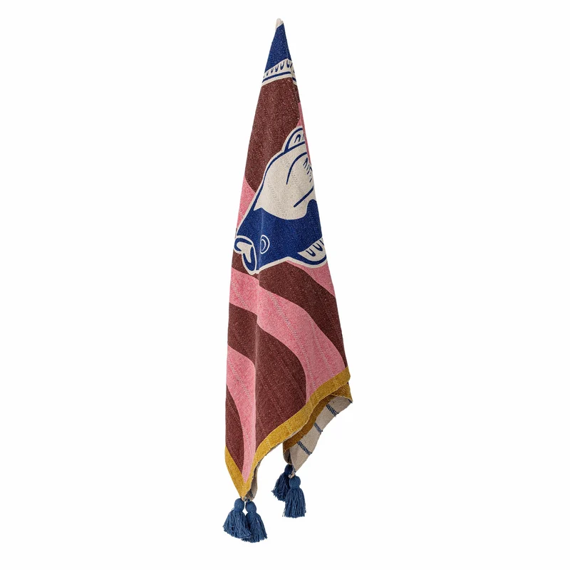 Remy plaid i genanvendt bomuld, stribet – Bloomingville