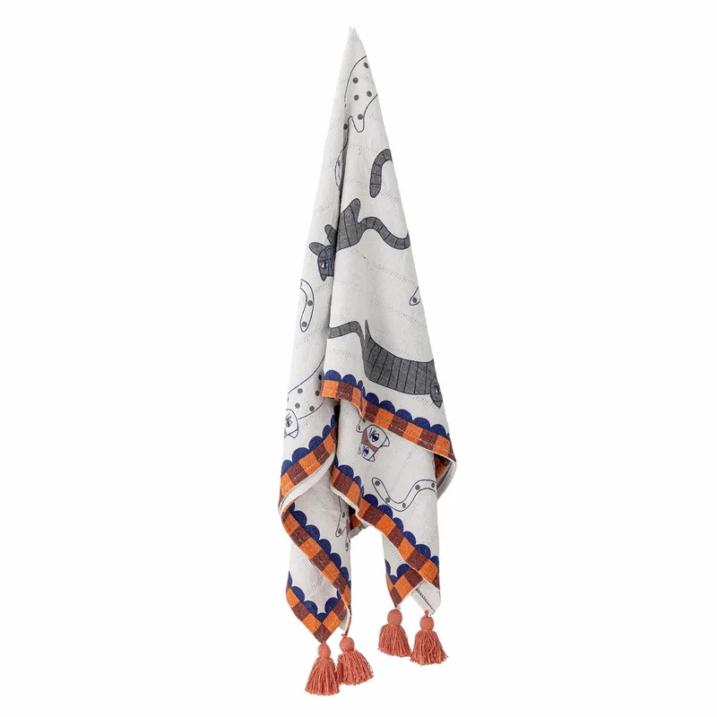 Missy katte plaid i genanvendt bomuld – Bloomingville