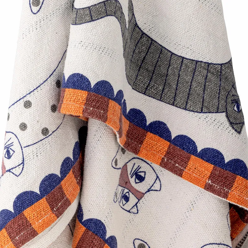 Missy katte plaid i genanvendt bomuld – Bloomingville