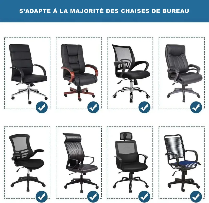 Housses de chaise de bureau extensible et imperméable toutes tailles